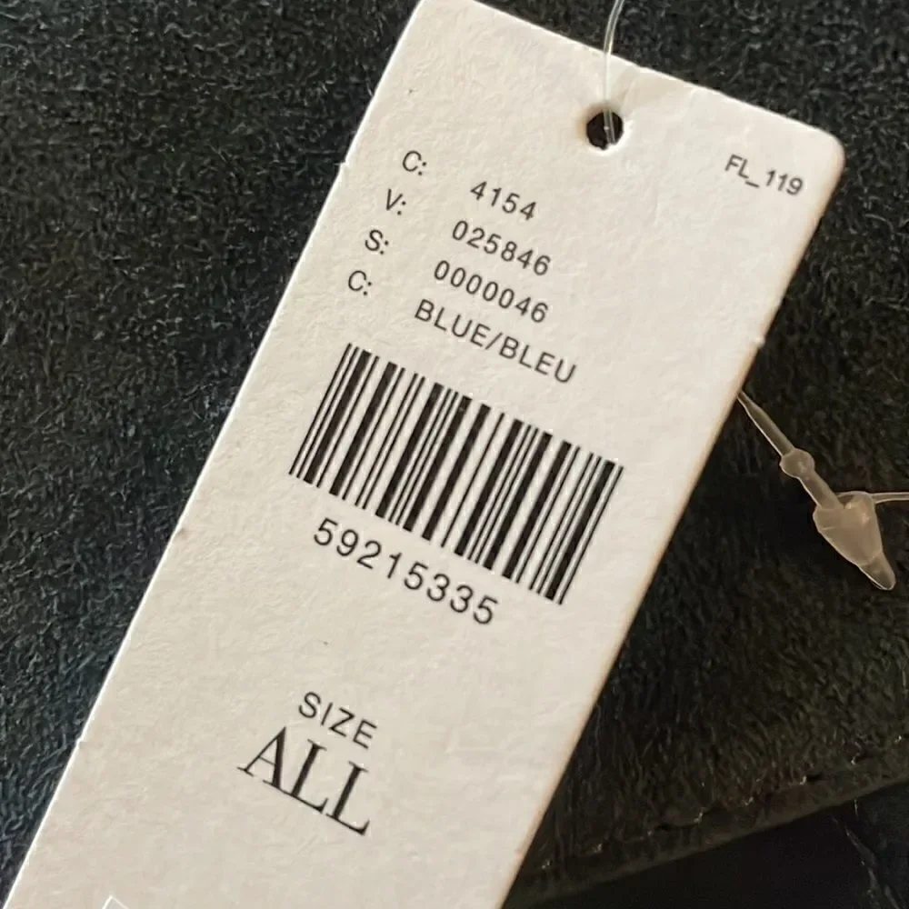 Anthropologie Crossbody Suede Flip Blue Bag NWT